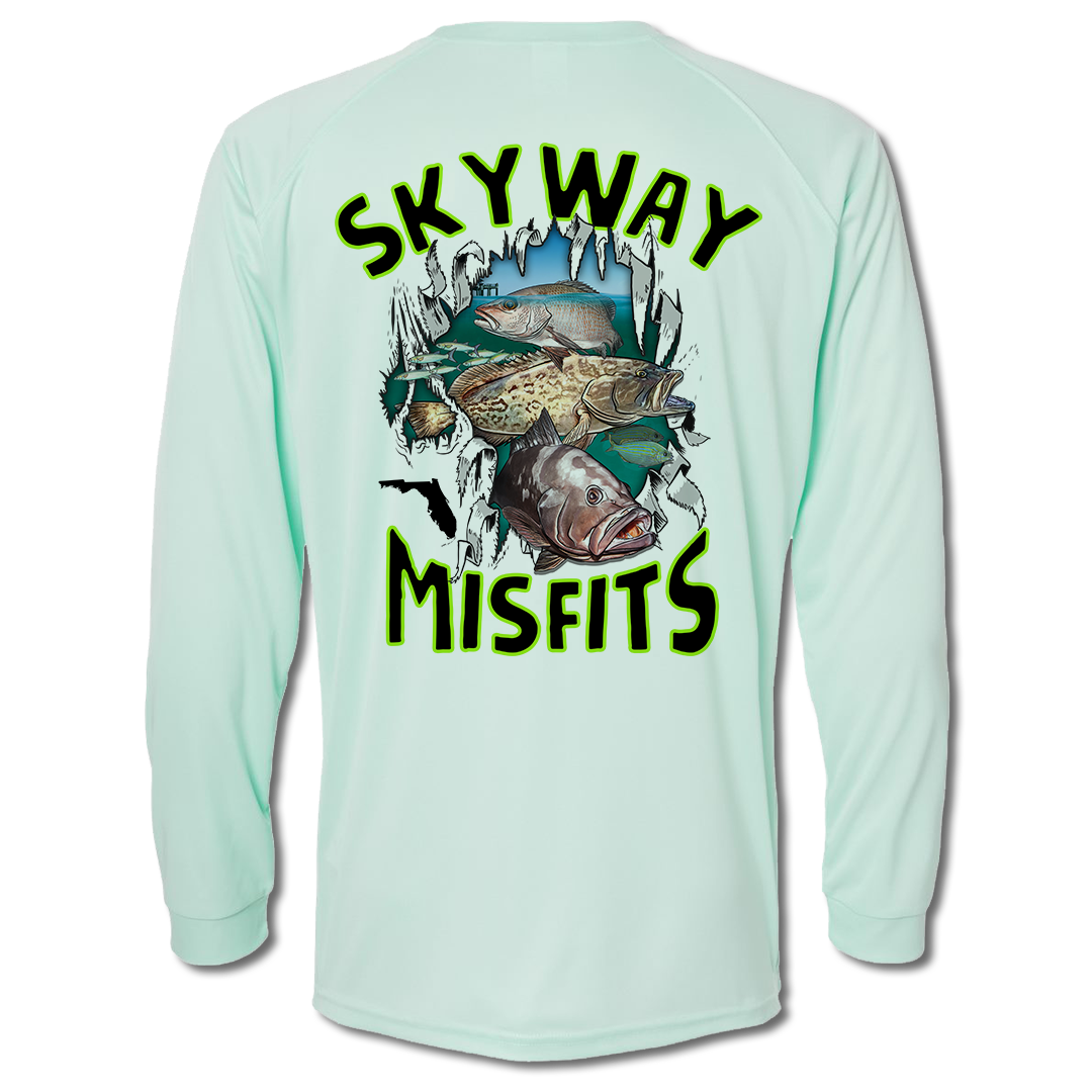 Skyway Grouper/Mang - Long Sleeve Performance Shirt