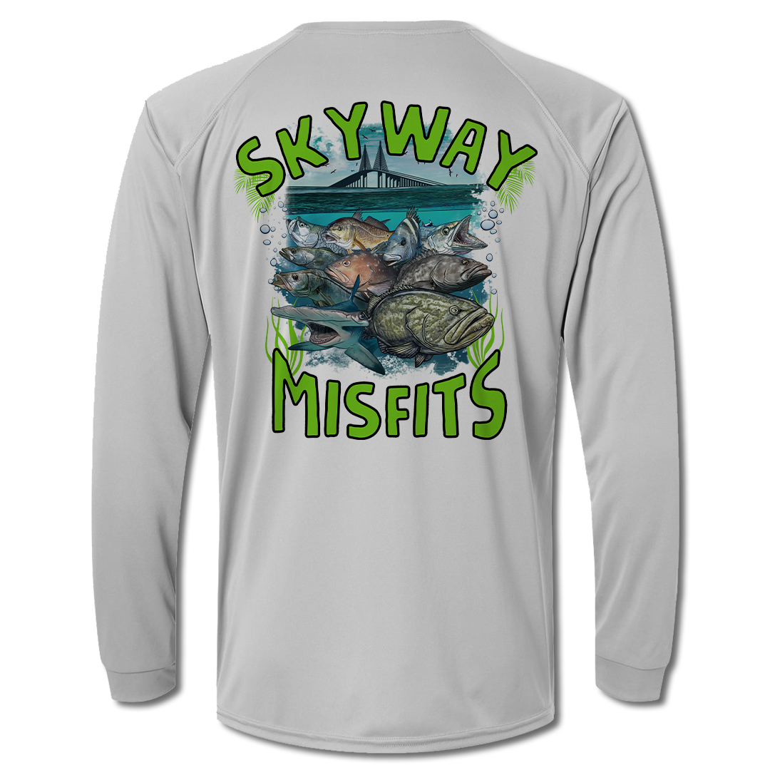 Skyway Fishing Frenzy - Long Sleeve Performance Shirt – SKYWAY MISFITS